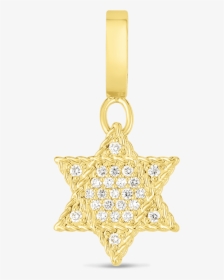 Product 18k Gold & Diamond Princess Star Of David Charm - Locket, HD Png Download, Free Download
