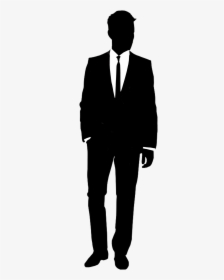 Suit Silhouette Shirt Informal Attire - Suit Man Silhouette Png, Transparent Png, Free Download