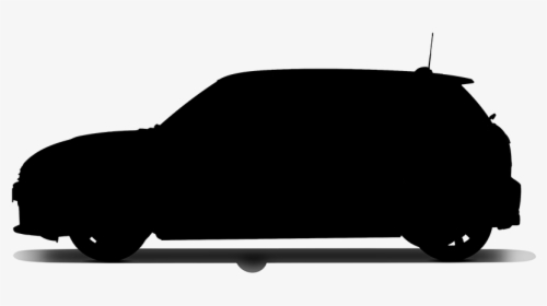 Car Silhouet Hd Png - Black Silhouette Of Car, Transparent Png, Free Download