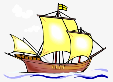 Transparent Sailboat Clipart Png - Caravel Drawing, Png Download, Free Download