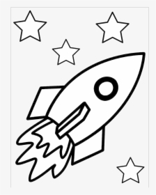 Rocket Ship Clipart Ethicstech Org Lineart Transparent - Rocket Black And White Clipart, HD Png Download, Free Download