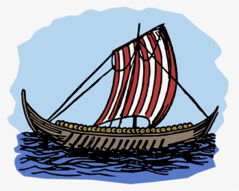 Viking Ship Clipart Transparent - Colour Image Of Boat, HD Png Download, Free Download