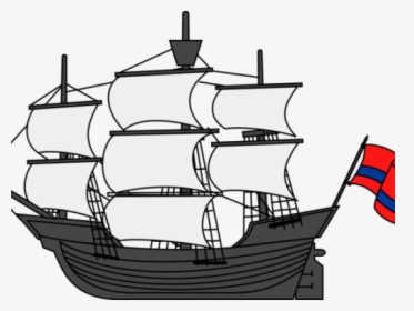 Clip Art Of A Clipper Ship, HD Png Download, Free Download