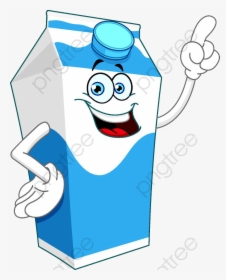 Milk Clipart Cartoon - Milk Cartoon Clipart, HD Png Download, Free Download