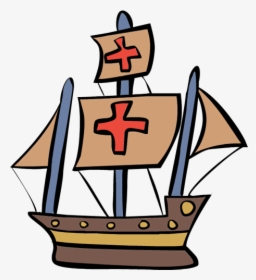 Sailing Ship Clipart Labor Day - Columbus Day Clipart, HD Png Download, Free Download