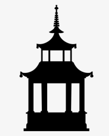 Buddhist Temple Computer Icons Buddhism Clip Art - Temple Black And White Png, Transparent Png, Free Download