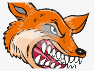 Teeth Clipart Fox - Cartoon Mean Fox, HD Png Download, Free Download