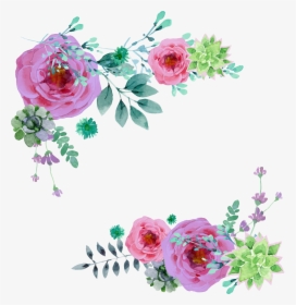 Bouquet Vector Light Pink Rose - Bridal Shower Flowers Clip Art, HD Png Download, Free Download