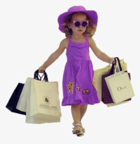 Trendy And Fashionable Girl With Shopping Bags, HD Png Download, Free Download