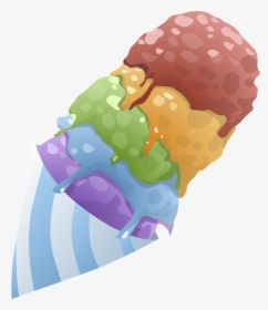 Sherbet Ice Cream Cartoon, HD Png Download, Free Download