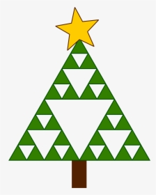 Sierpinski Xmas Tree Clip Arts - Sierpinski Triangle Christmas Tree, HD Png Download, Free Download