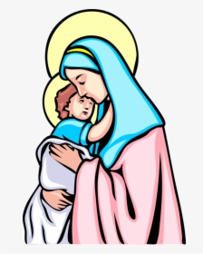 Transparent Virgin Mary Png - Drawing Mary Mother Of Jesus, Png Download, Free Download