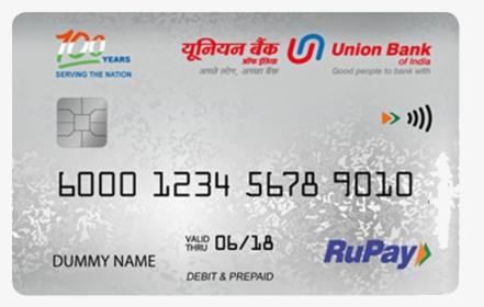 Credit Card Png - Union Bank Of India, Transparent Png, Free Download