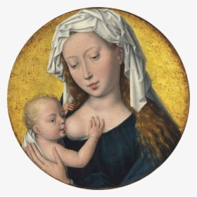 The Virgin Mary Nursing The Christ Child - Virgin Nursing The Child, HD Png Download, Free Download