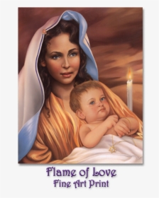 Mother Mary With Jeshua ~ Artwork By Glenda Green , - Glenda Green Jesus, HD Png Download, Free Download