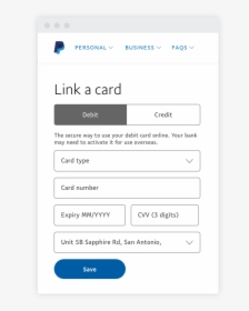Paypal Add Card, HD Png Download, Free Download