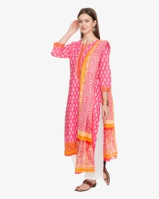 Womens Printed Palazzo Suit - Silk, HD Png Download, Free Download