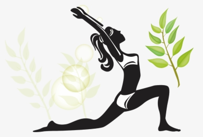 Yoga Cartoon Black And White, HD Png Download, Free Download
