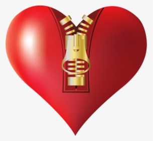 Heart Png - Zipped Heart Png, Transparent Png, Free Download