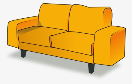 Settee, Sofa, Couch, Furniture, Livingroom, Living - Couch Clipart, HD Png Download, Free Download
