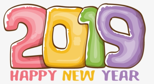 Happy New Year 2019 Vector Free Download, HD Png Download, Free Download