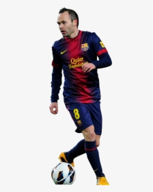 Iniesta Render Hd Photoshop A Png Barcelona Soccer - Transparent Barcelona Players Png, Png Download, Free Download