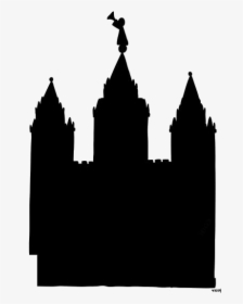 Salt Lake Temple Png Transparent Images - Silhouette, Png Download, Free Download