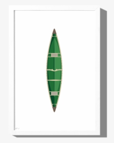 Canoe Art Print With Optional Frame, HD Png Download, Free Download