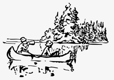Canoeing Clip Arts - Canoeing Clipart Black And White, HD Png Download, Free Download