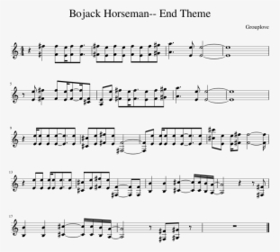 Bojack Horseman Theme Sheet Music, HD Png Download, Free Download