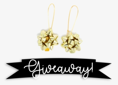 Gold Bow Earrings, HD Png Download, Free Download