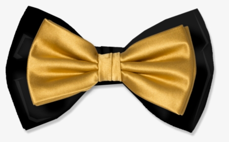 #bow #black #gold #steelers - Satin, HD Png Download, Free Download