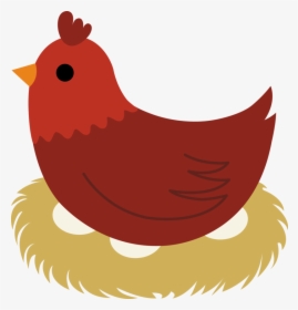 Hen On Nest Clipart - Little Red Hen Clipart, HD Png Download, Free Download