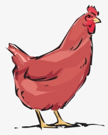 Red Hen, Animal, Farm - Chicken Cartoon Png, Transparent Png, Free Download