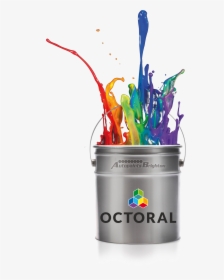 Paint Bucket Spill Png - Splash Transparent Background Paint Bucket, Png Download, Free Download