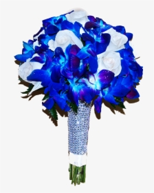 Transparent Bouquet Png - Blue Flower Bouquet Png, Png Download, Free Download