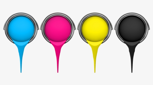 Digital Printing Background Collection - Cyan Magenta Yellow Black Paint, HD Png Download, Free Download