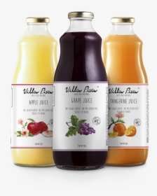 Apple, Grape And Tangerine Juices Villa Piva 100% Natural - Suco De Uva Piva, HD Png Download, Free Download