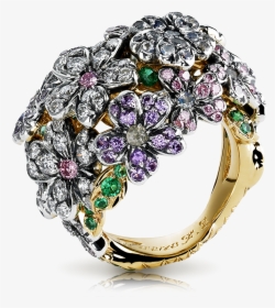 Fabergé Forget Me Not Ring Featuring Flower Shapes - Forgetme Not Faberge Egg, HD Png Download, Free Download