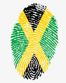 Jamaica, Flag, Fingerprint, Country, Pride, Identity - Trinidad And Tobago Fingerprint, HD Png Download, Free Download