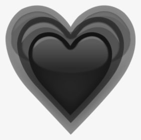 Transparent Grey Heart Png - Grey Heart Emojis Png, Png Download, Free Download