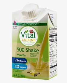 Vital Cuisine 500 Shake Vanilla Flavor - Carton, HD Png Download, Free Download