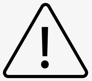 Caution - Triangle Road Sign Clipart Black And White, HD Png Download, Free Download