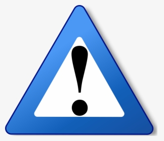 Blue Warning Icon - Blue Exclamation Mark, HD Png Download, Free Download
