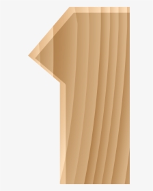 Wooden Number One Transparent Png Clip Art Image Png - Architecture, Png Download, Free Download