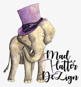 Mad Hatter Dezign - Indian Elephant, HD Png Download, Free Download