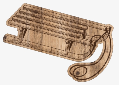 Sled Print & Cut File - Plywood, HD Png Download, Free Download