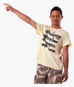 Man Pointing Left - Down Syndrome Person Pointing, HD Png Download, Free Download