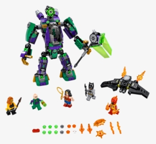 Lego Dc Super Heroes Lex Luthor Mech Takedown New - Lego Dc Superhero Sets, HD Png Download, Free Download