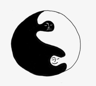 People As The Yin-yang Symbol - Illustration, HD Png Download, Free Download